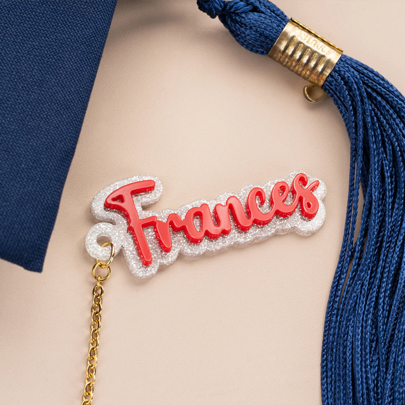 Personalized Glitter Name Year Graduation Cap Charm Tassel Decoration 2026 Graduation Gift for Graduates Classmates