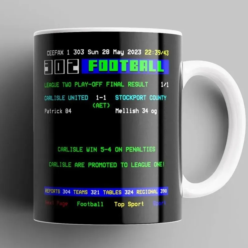 Personalized Iconic Retro Football Design Mug with Custom Text Design