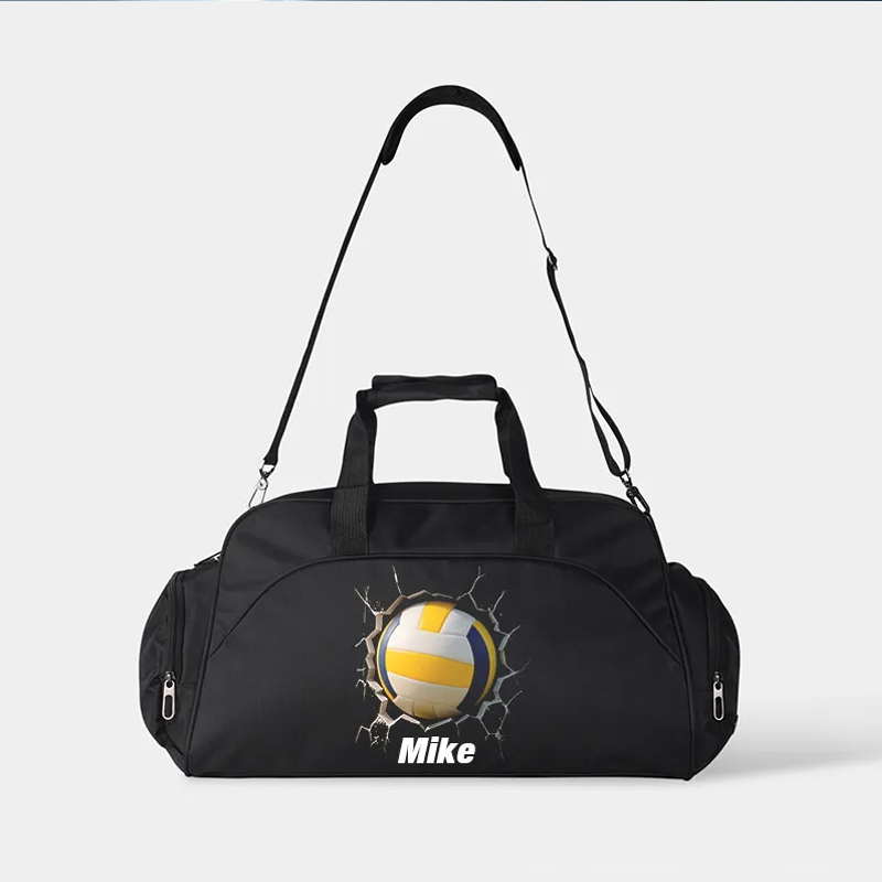 Personalized Soccer Duffel Bag with Custom Name and 3D Ball Design