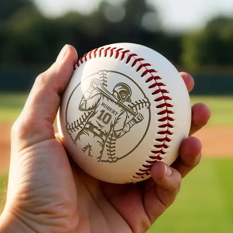 Personalized Baseball with Custom Player Back Design and Name