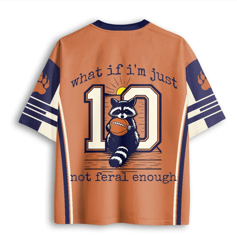 Personalized Football Mesh Jersey What If I'm Not Enough with Custom Number Gift for America Football Lovers