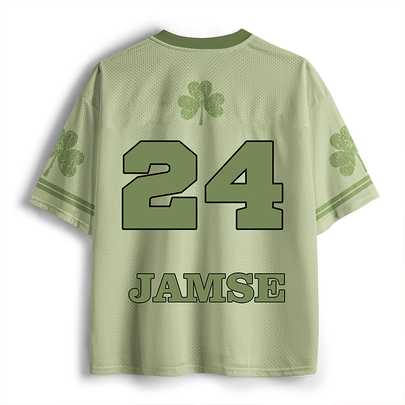 Personalized Basketball Jersey St. Patrick's Day Jersey Boston Basketball Shamrock Custom Name and Number for Basketball Fans