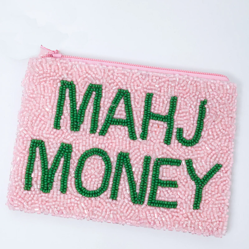 Mahj Money Mahjong Coin Purse Rice Bead Coin Purse Cash Coin Purse