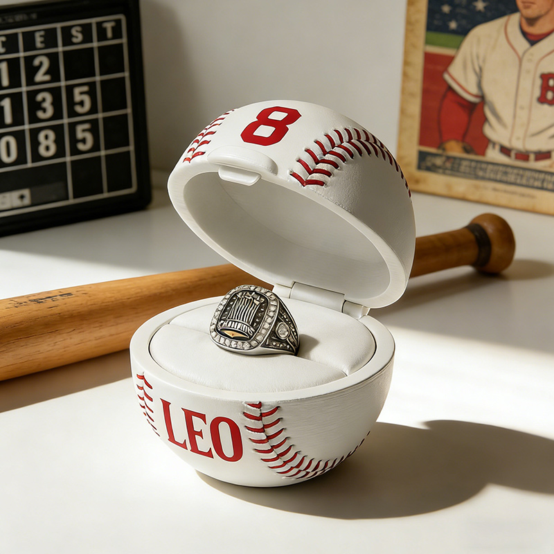 Personalized Baseball Ring Box 3D Printed Baseball Ring Box Championship Ring Box Gift for Him Her