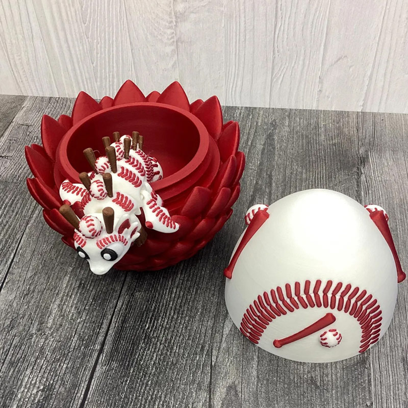 Personalized 3D Baseball Dragon and Egg Baseball the Perfect Gift for Baseball Loving Kids