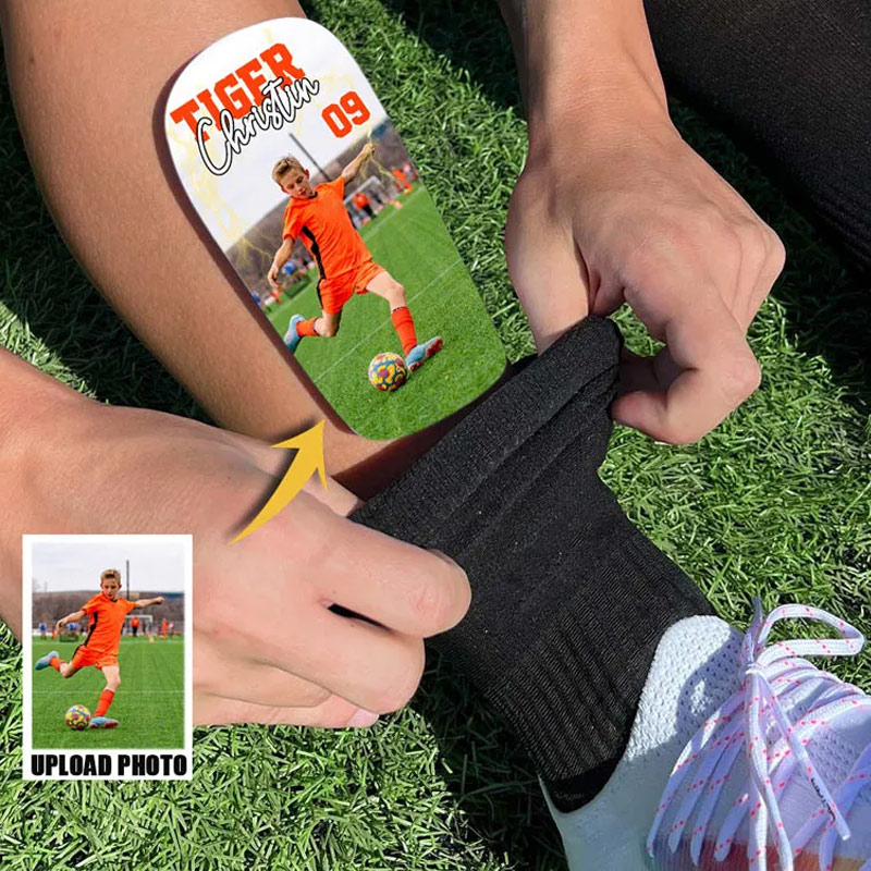 Personalized Shin Guards Custom Name and Photo Gifts for Soccer Lovers