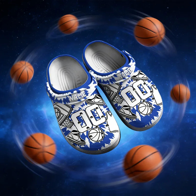 Personalized Basketball Crocs with Custom Name and Number for a Standout Look