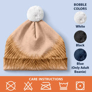 Funny Gag Gift For Him - Personalized Bald Head Bobble Beanie Hat