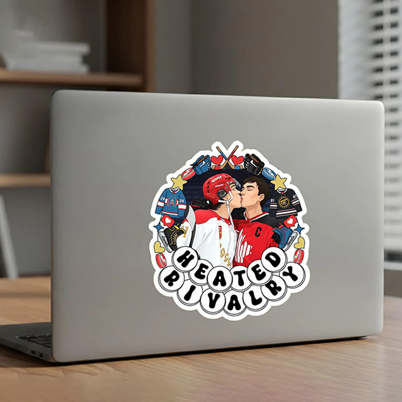 Personalized HR Hockey Design Sticker with Custom Design, Hot Book Movie Fan Gifts
