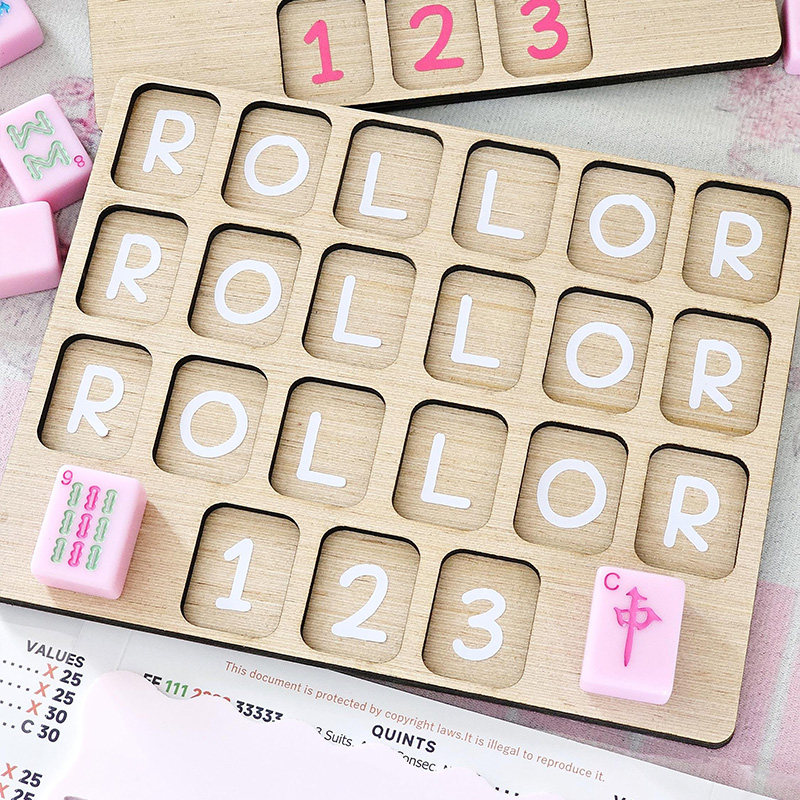 Personalized "The Classic"  Mahjong Practice Board Mahjong Scoreboard for Learning and Scoring