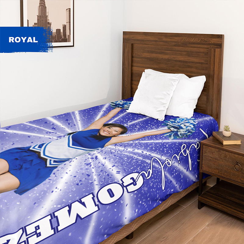 Personalized Cheerleader Blanket Featuring Your Photo and Name for Girls Cheer Team Gift