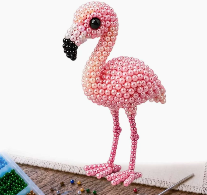 Personalized DIY Bead Bird Handmade Beading Kit Cute Animal Ornament Craft Gift For Adults Bird Lover Home Decor