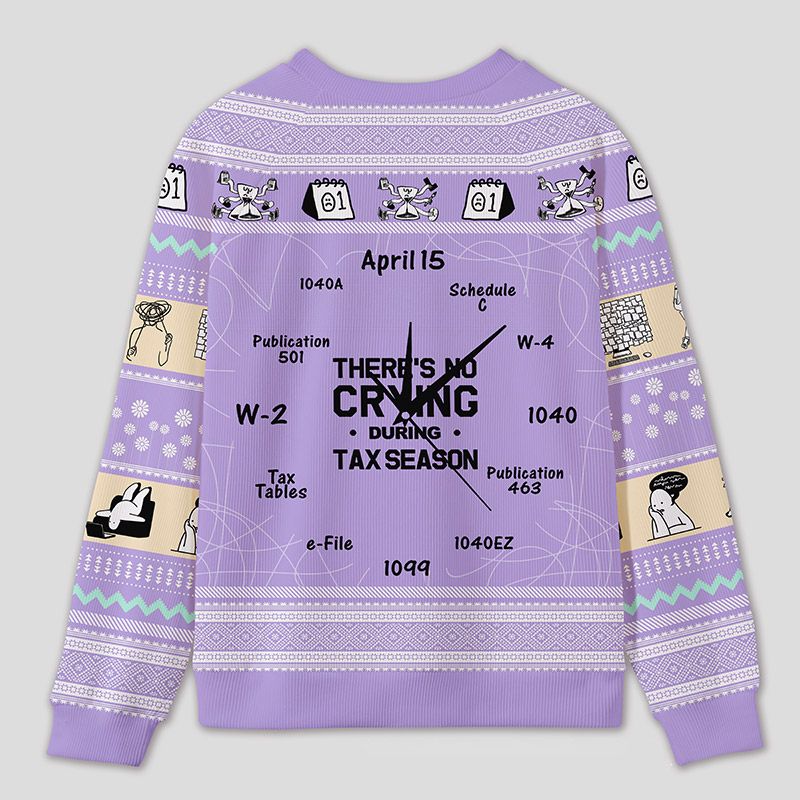 Personalized Tax Countdown Humor Ugly Sweater Office Holiday Party Gift for Accounting Pros