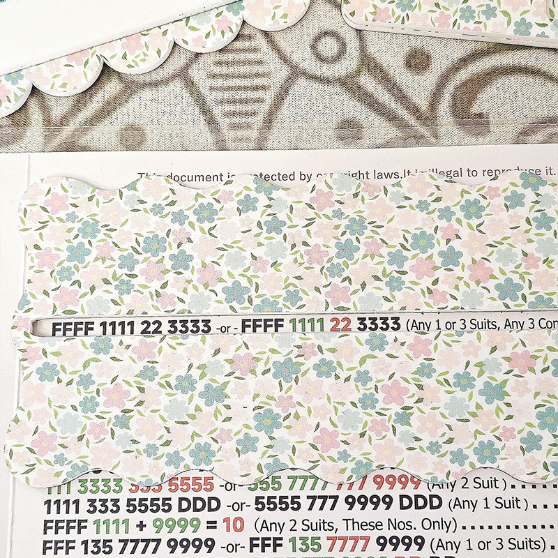 Personalized "The Classic Garden Party" Mahjong Practice Board Mahjong Scoreboard for Learning and Scoring