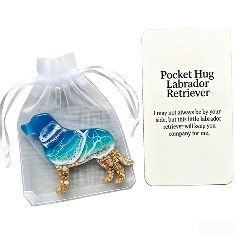 Ocean-themed Dachshund Ornament Pocket Hug Gift Long-Distance Relationship Gift Highland Cow Owl Dolphin Ornament