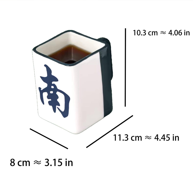 Mahjong Mug Ceramic Custom Mahjong Club Gift for Mahjong Enthusiasts
