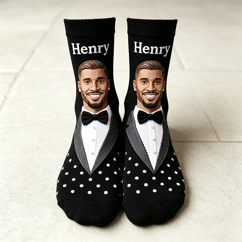 Personalized Face Photo Socks Wedding Groom and Bride Socks for Newlyweds Wedding Gift for Her 