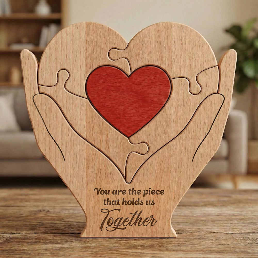 Personalized Mom Mum Mother You Are The Piece That Hold Us Together Wooden Family Puzzle Gift for Mom Family Gift