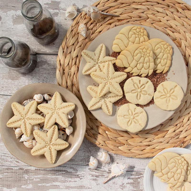 Personalized Sand Dollar Cookie Cutter Nautical Beach Theme Baking 3D Printed Baking Tool Beach Parties Craft Stamp for Fishing Lover