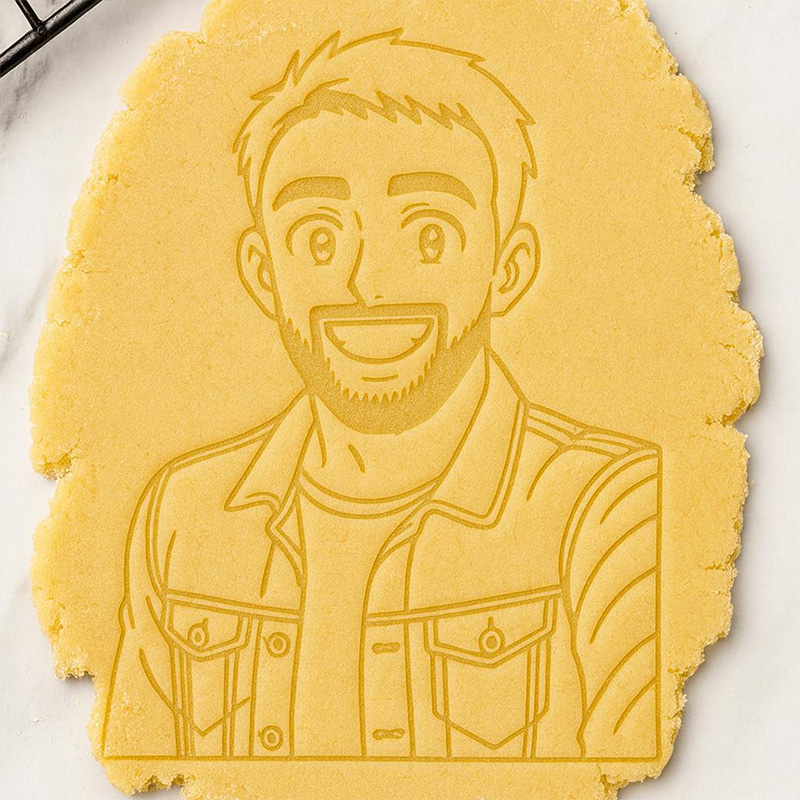 Personalized Anime Face Photo Cookie Cutter Funny Cookie Gift Wedding Gift Custom Face Photo Gift Face Cookie Cutter Valentine's Day Gift 