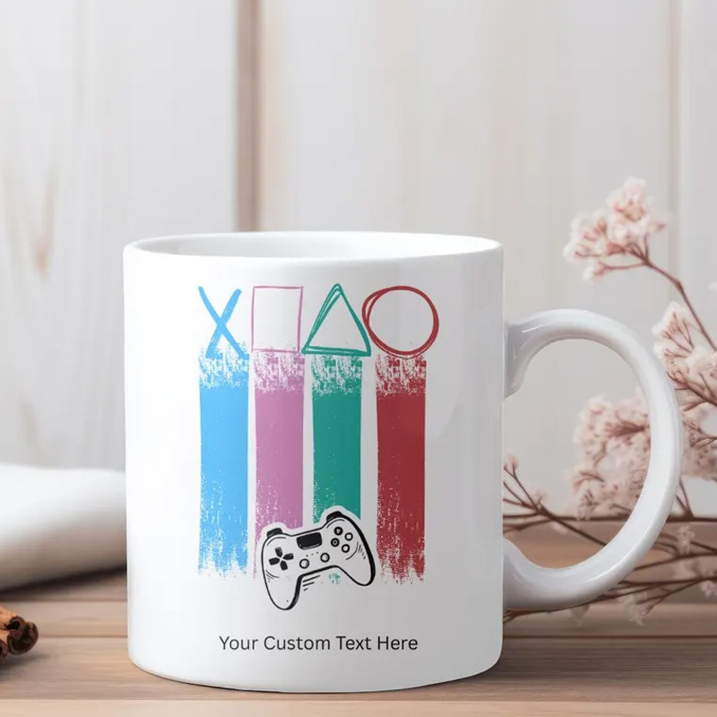 Personalized Nerdy Gaming Gift Ideas Inspired Controller Mug Coffee Cup for Nerdy Geek Lover