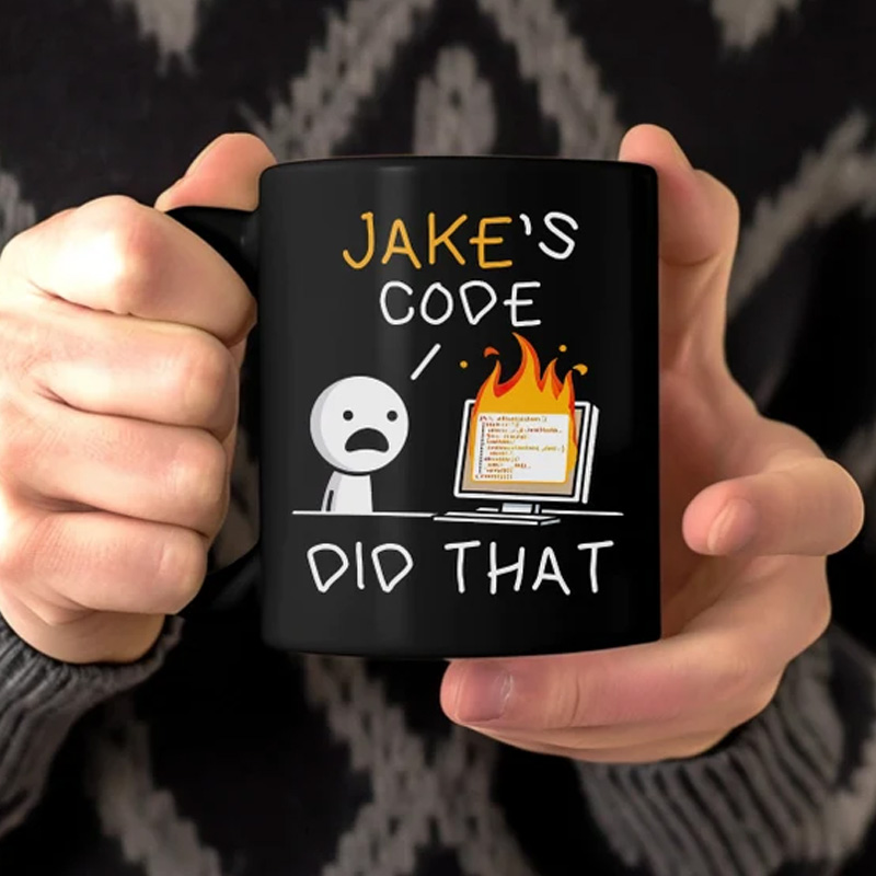Personalized Coding Programmer Tech Humor Office Coding Gift for Geek Lover