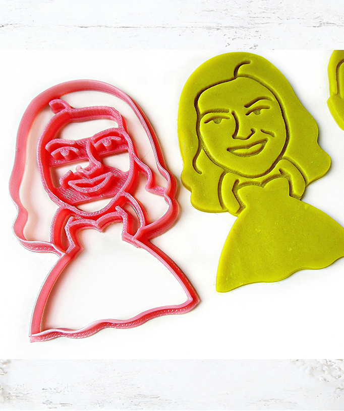 Personalized Face Photo Cookie Cutter Wedding Cookie Gift Bride and Groom Face Photo Gift Face Cookie Cutter Wedding Party Favors