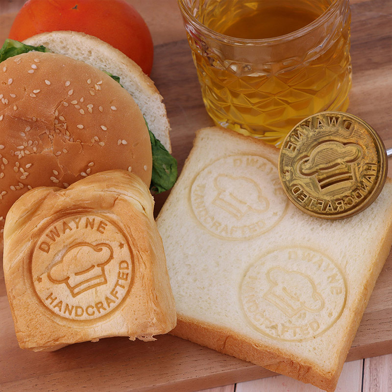 Personalized Brass Branding Iron for Bread Custom Bread Stamp with Name Burger Branding Iron Food Branding Iron Baking Lover Birthday Gift