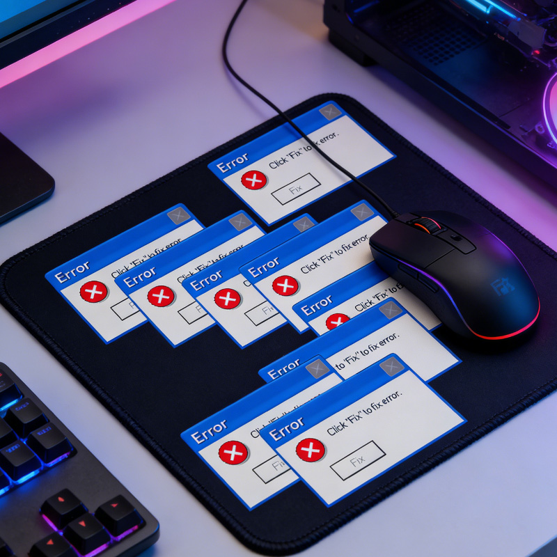 Personalized Fix Error Website Graphic Rug Doormat Kids Nerd Bedroom Playroom Rug Gifts for Geek Lover