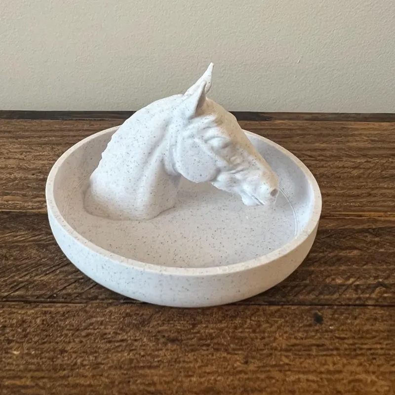 Personalized Coloring Available 3D Printing Horse Ring Dish Horse Ring Holder Night Stand Gift for Equestrian Riding Lovers