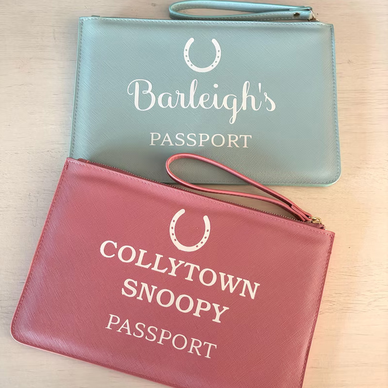 Personalized Horse Passport Case Passport Wallet Folder Gift for Equestrian Riding Lovers