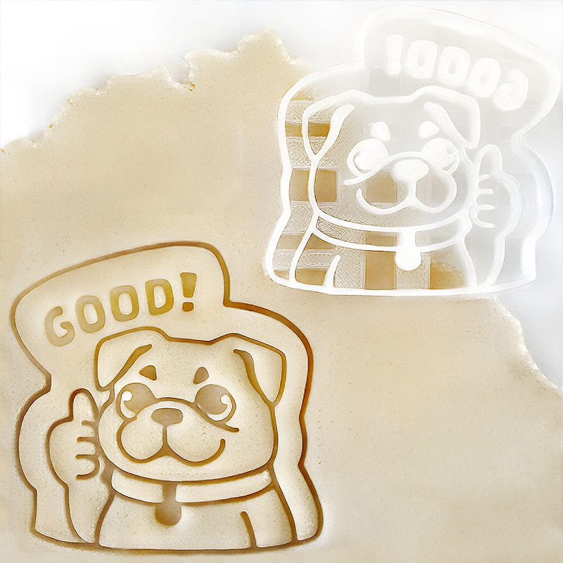 Personalized Bulldog Pit bull Cookie Cutter Funny Dog Stamp Gift for Baking Lovers