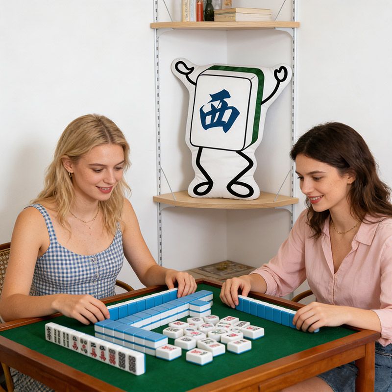 Personalized Charleston Mahjong Pillow Dance Pillow Custom Tiles and Style for Mahjong Lovers Dance Lovers for Holiday Party for Family Friends