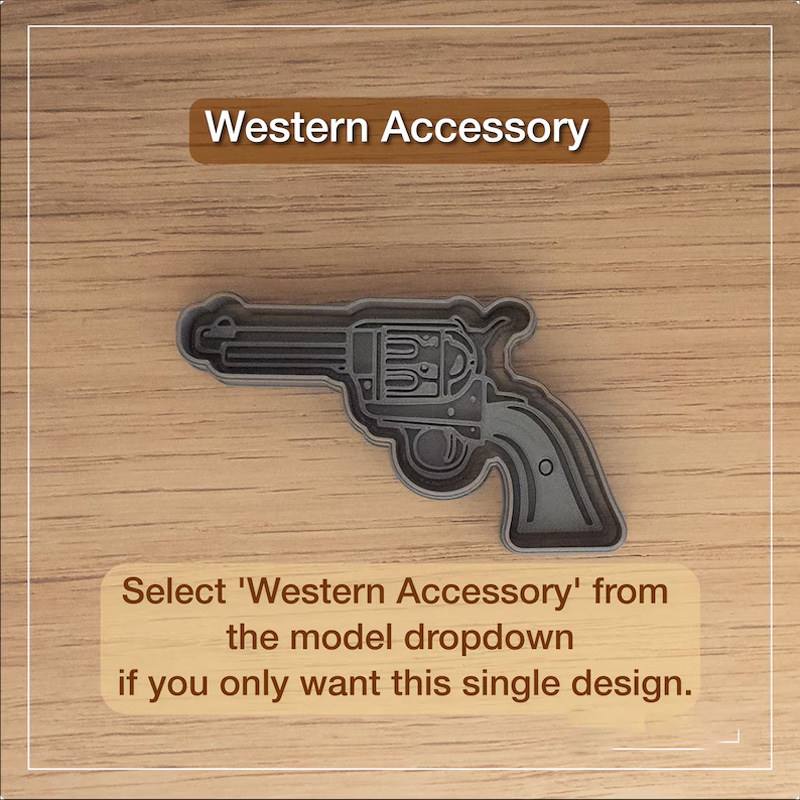 Personalized Cowboy Western Cookie Cutter Gift For Horse Lover Barn Owner Cutter 3D Printed Baking Supplies Fondant Tool Craft Stamp for Equestrian Lovers