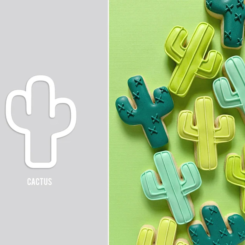 Personalized Cactus Cowboy Western Cookie Cutter Gift For Horse Lover Barn Owner Cutter 3D Printed Baking Supplies Fondant Tool Craft Stamp for Equestrian Lover