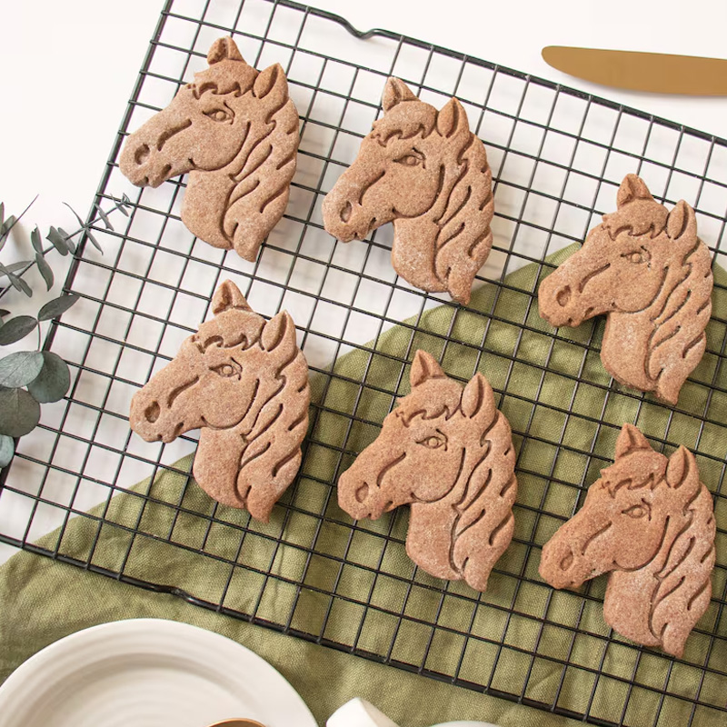 Personalized Farm Theme Equestrian Riders Jockeys Cookie Cutter Gift For Horse Lover Barn Owner Cutter 3D Printed Baking Supplies Fondant Tool Craft Stamp for Equestrian Lover