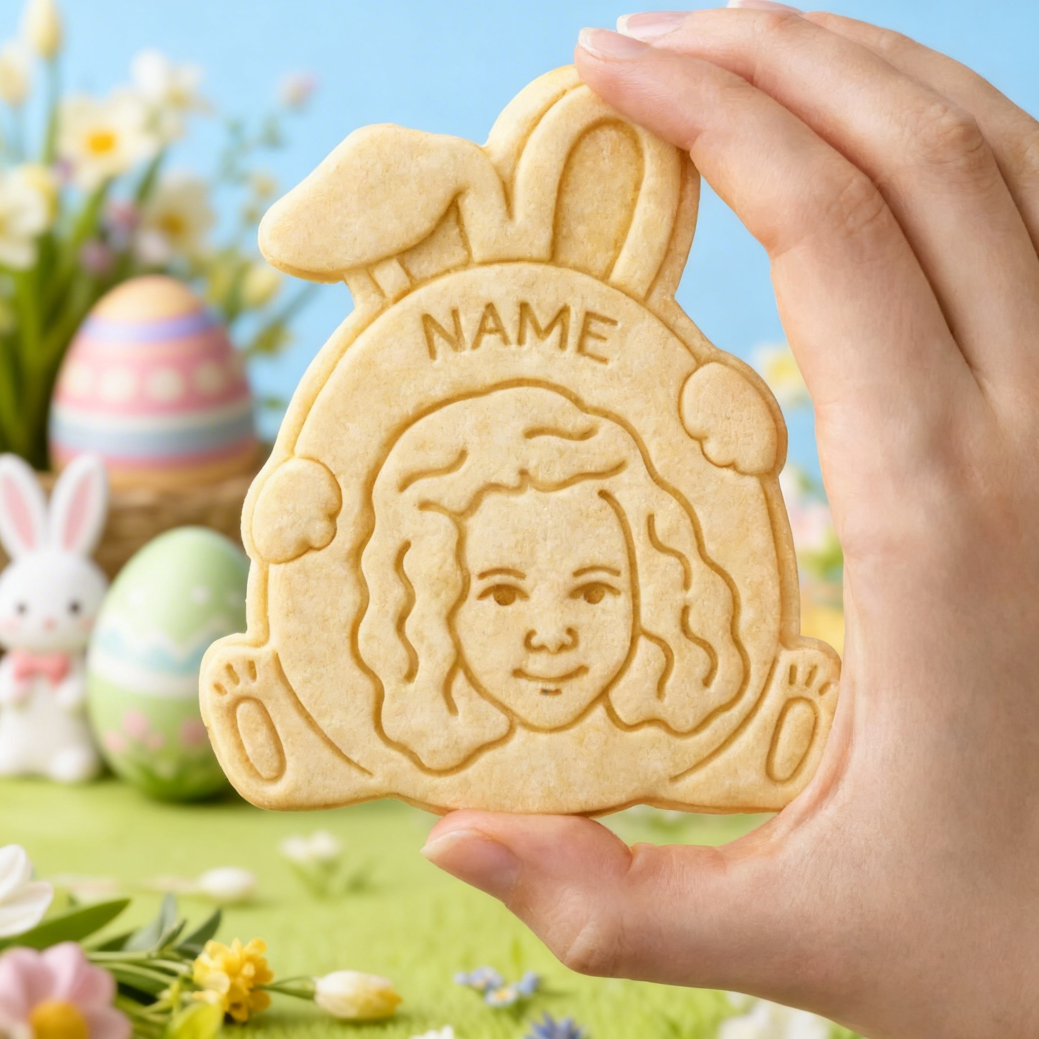 Personalized Face Cookie Easter Cutter from Photo Personalized Gift for Son Kids Gifts Pet Lover Gifts Kids Easter Gifts