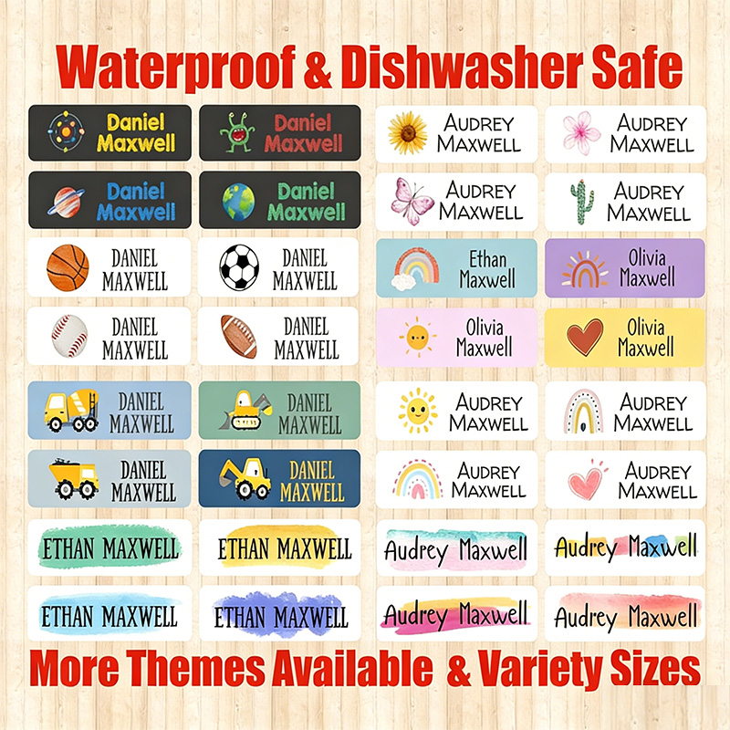 Personalized Waterproof Name Labels School & Daycare Supplies Customized Labels Daycare Labels Name Labels gift for kids