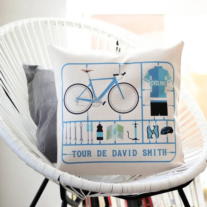 Personalised Airfix Bike Cushion Pillow for Biker Cycling Riding Lovers