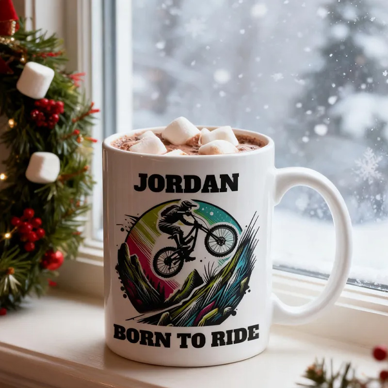 Personalized Mountain Bike Legend Mug Race Bike Mug Cyclist Mug Bicycle Coffee Cup Bicycle Tea Cup Bicycle Ceramic Mug Gift For Him