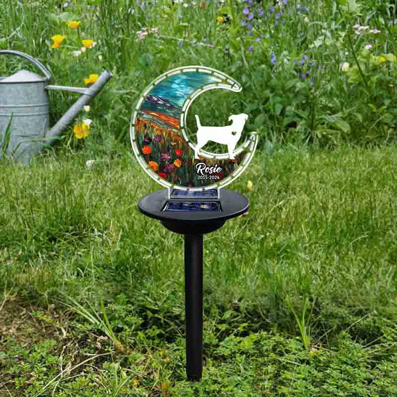 Personalized Dog Lover Look for You and Stay with You Solar Light