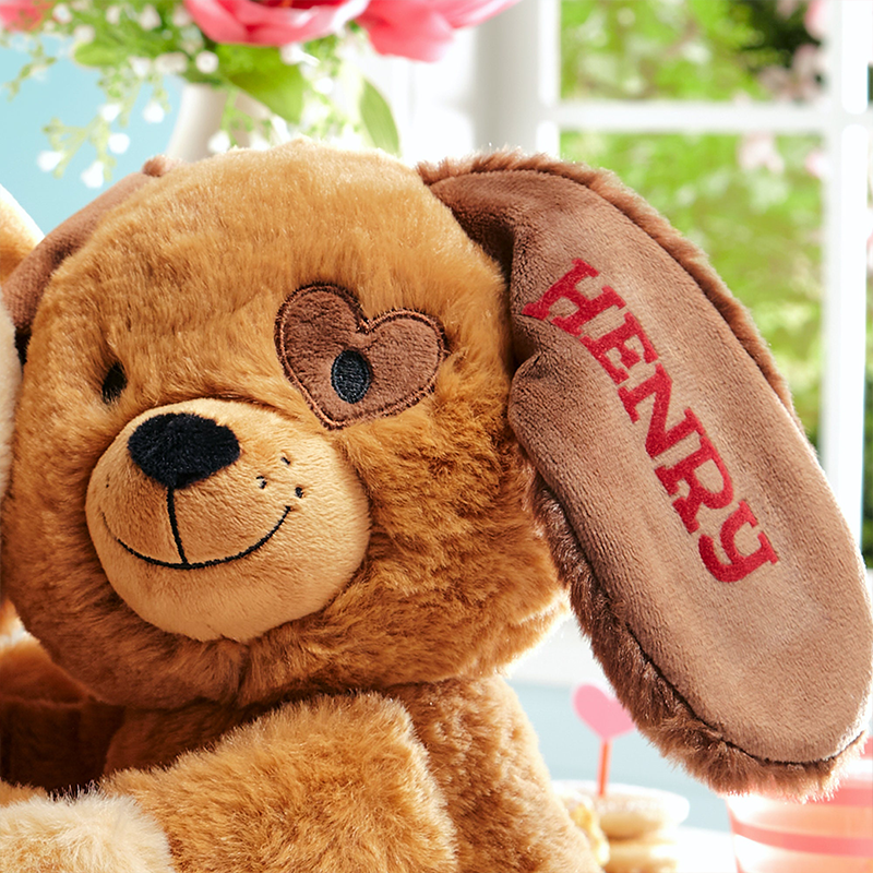 Personalized Hugging Puppies Plush Loving Gift For Couples For Him For Her Personalized Gift for Newlyweds