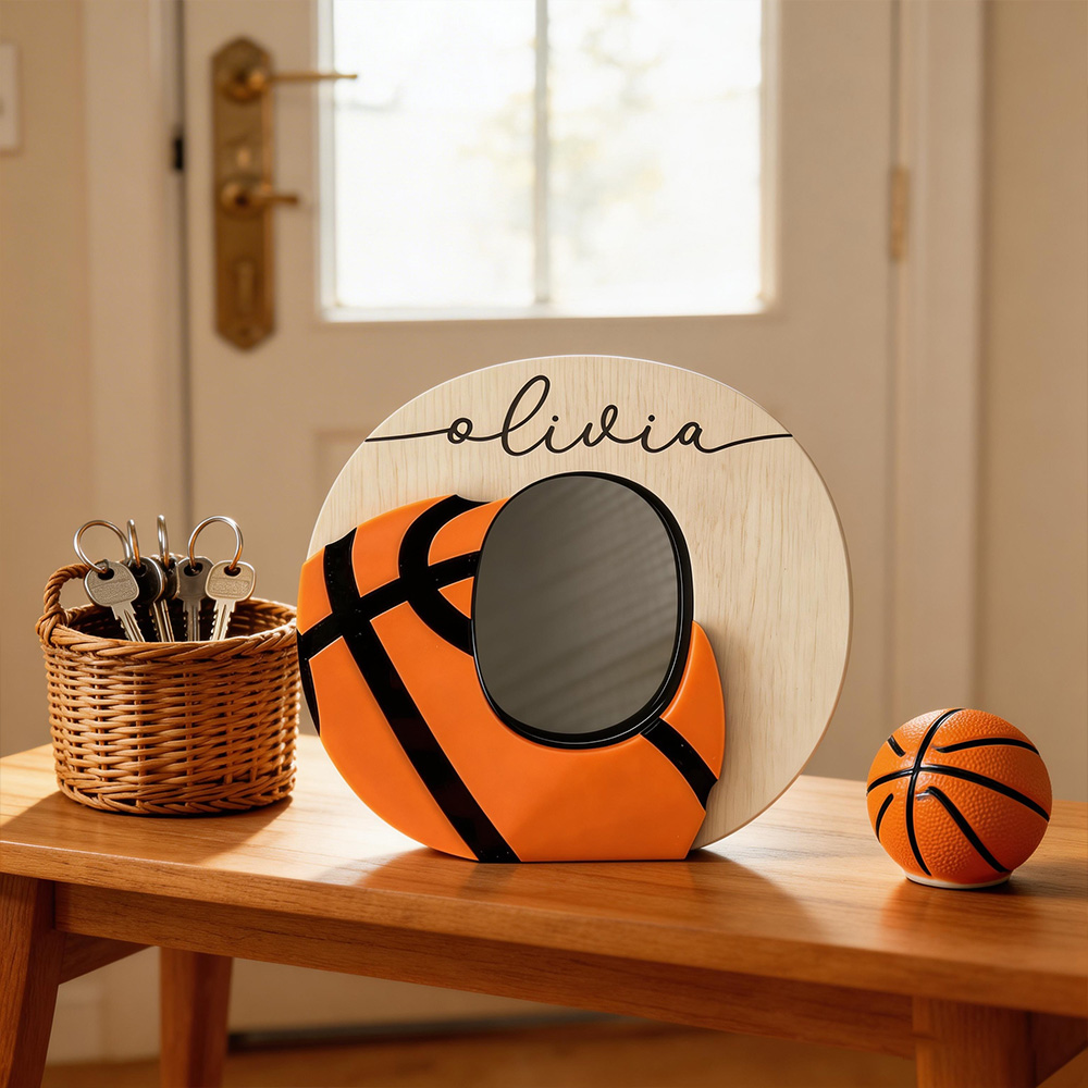 Personalized Basketball Letter Decor – Custom Name Wooden Gift for Players, Coaches & Sports Fans