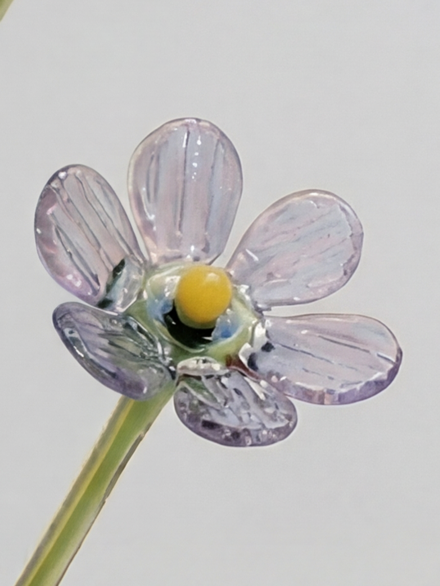 Personalized Glass Birth Month Flower Birth Flower Gift Hand Blown Spring Flower Glass Flower Bouquet Valentine's Day Gift For Her Home Decor-1