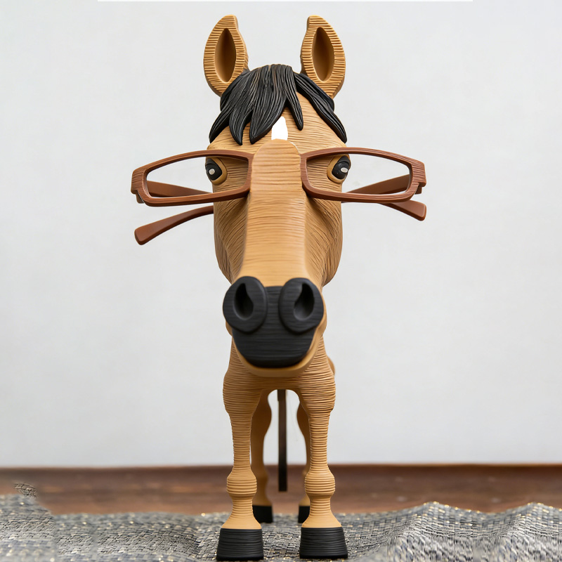 Personalized 3D Printed Horse Glasses Stand Eyeglass Holder for Horse Lover Memorial Decor for Equestrain Lovers