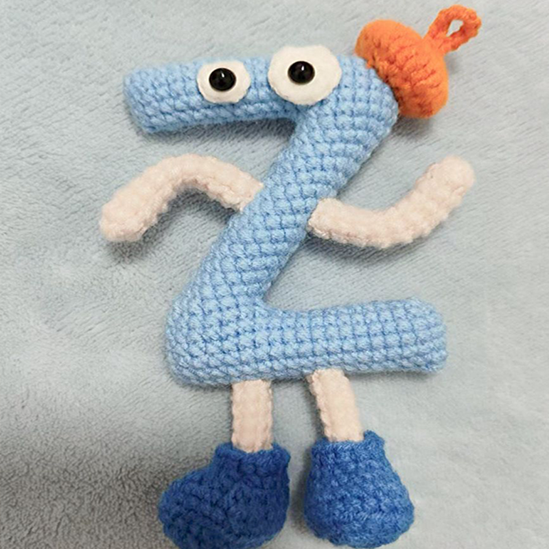 Personalized Hand-Crocheted Name Letter DIY Pendant Gift for Wife Girlfriend