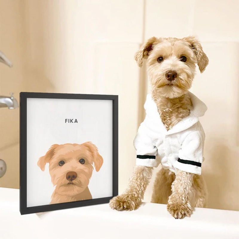 Personalized Pet Lover Modern Pet Portrait