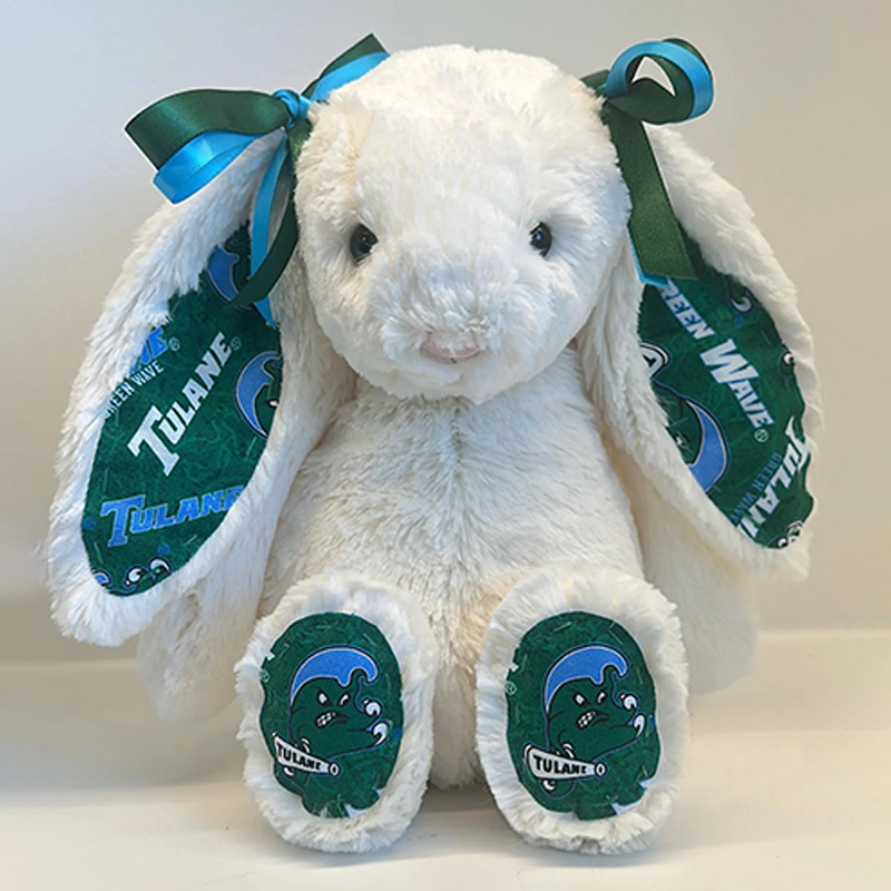 Personalized Collegiate Cute Bunny with Custom School Spirit Bunny  Graduation Alumni Gift - Over 1000+ Schools