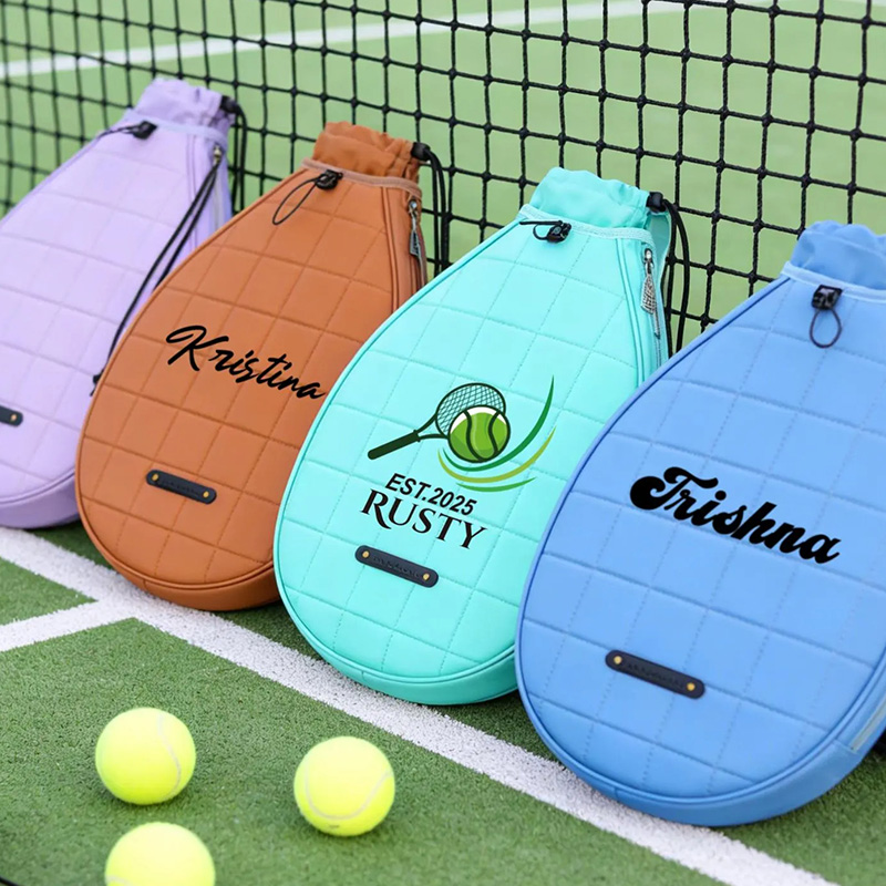 Personalized Tennis Travel Bag with Custom Initials and Printed Patterns Suitable for Both Men and Women
