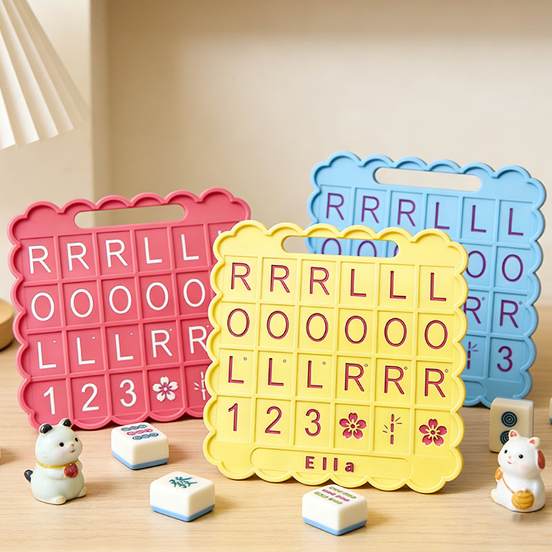 Mahjong Solo Practice Board Reusable Training 3d printed Board for Tile Placement Strategy Learning and Skill Improvement for Beginners and Advanced Players